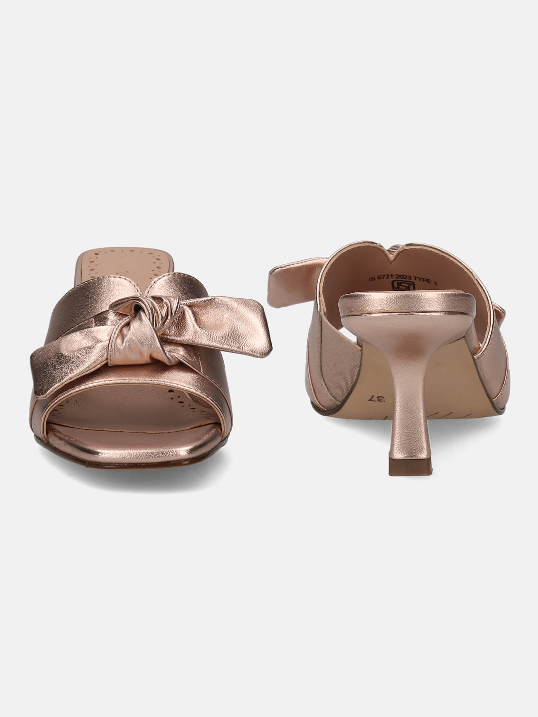 BAGATT Rose & Metallics Premium Leather Heels