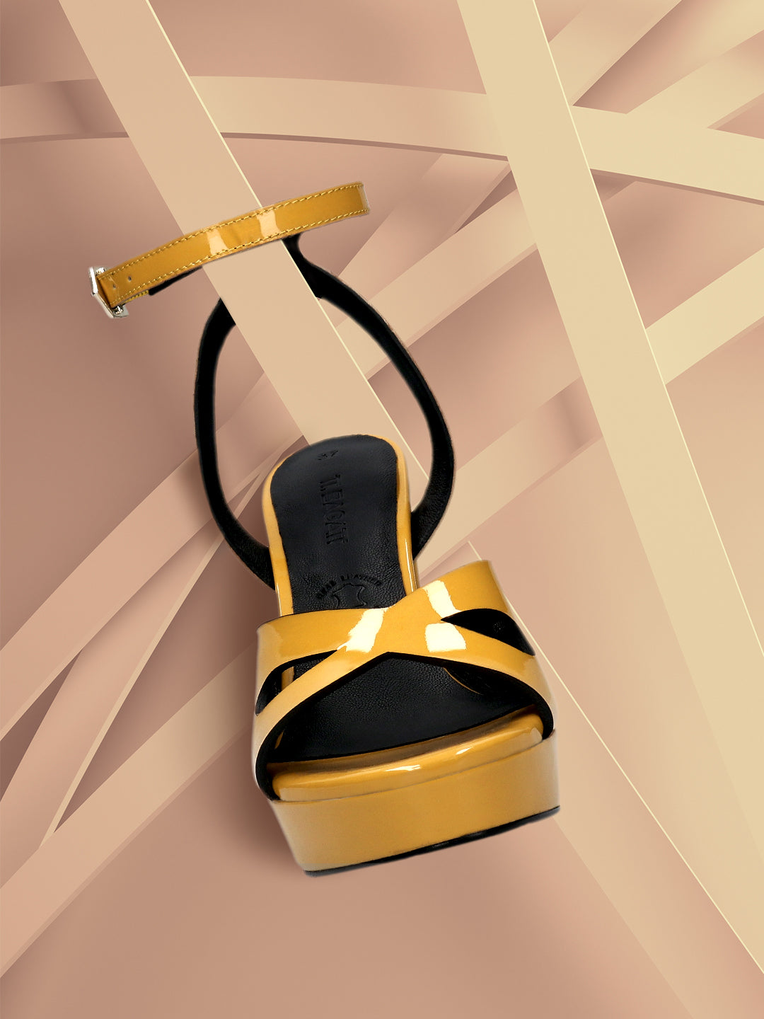 BAGATT Yellow Premium Leather Heels