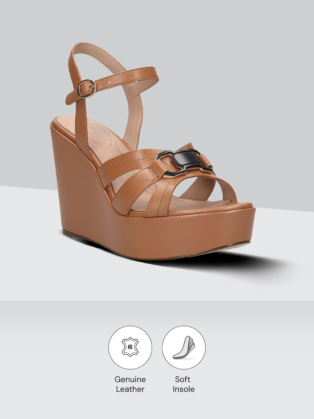 TT.BAGATT  Sigma cognac Premium Leather Heels