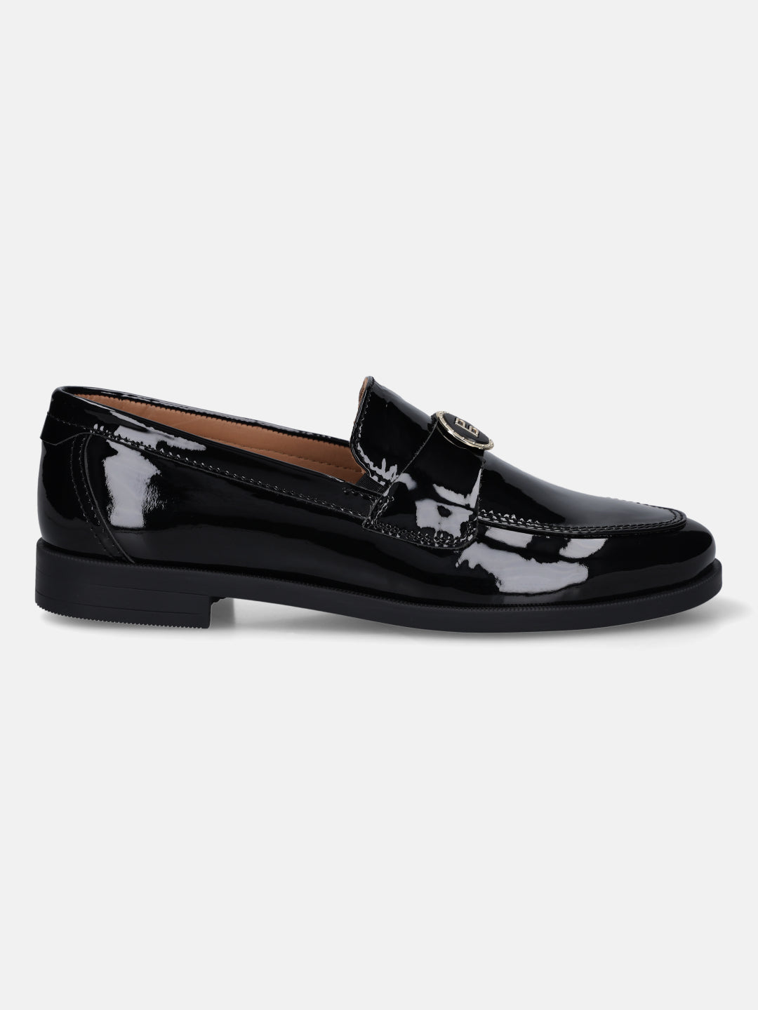 TT.BAGATT Edwina Black Premium Leather Loafers Slip-Ons
