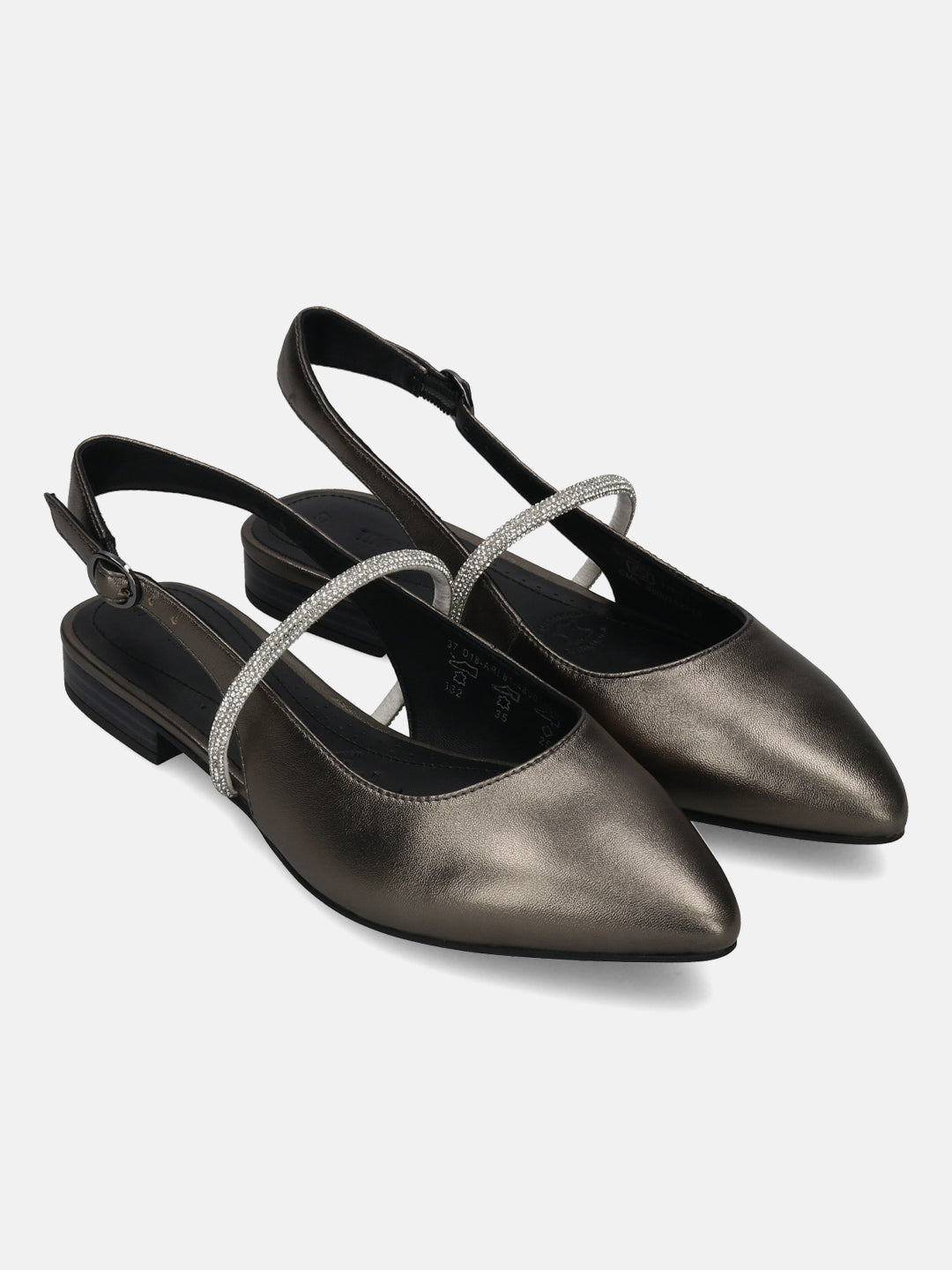 TT.BAGATT Bruna Metalics Premium Leather Slingback Slip-ons