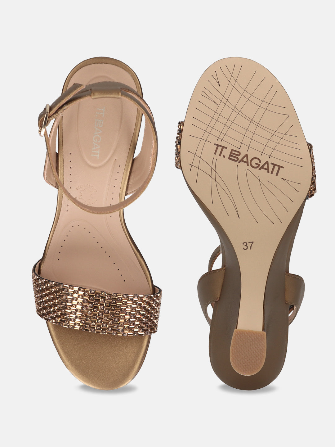 TT.BAGATT  Hatti brown Premium Leather Heels