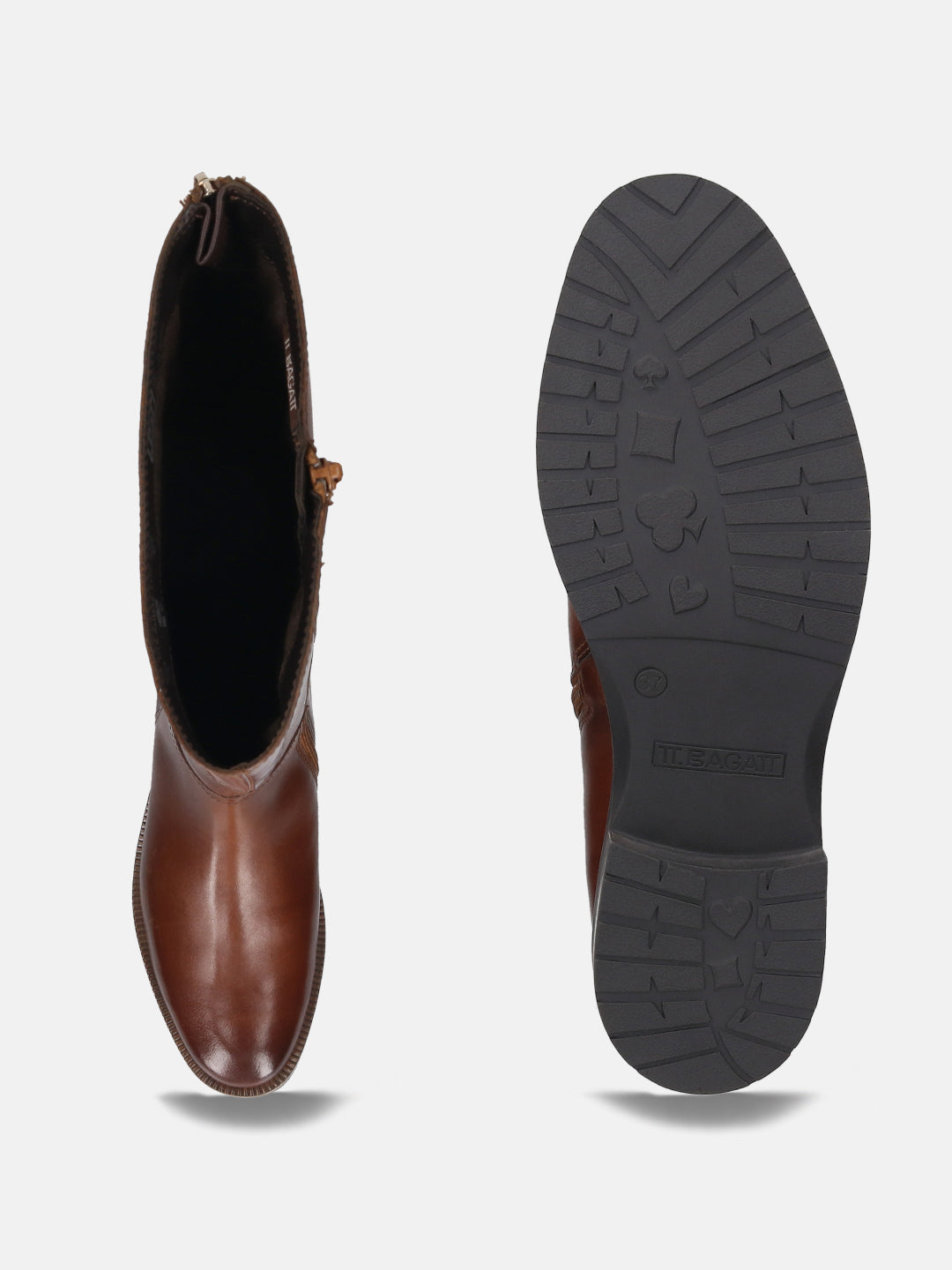 TT.BAGATT Leska Cognac Premium LeatherKnee Boot