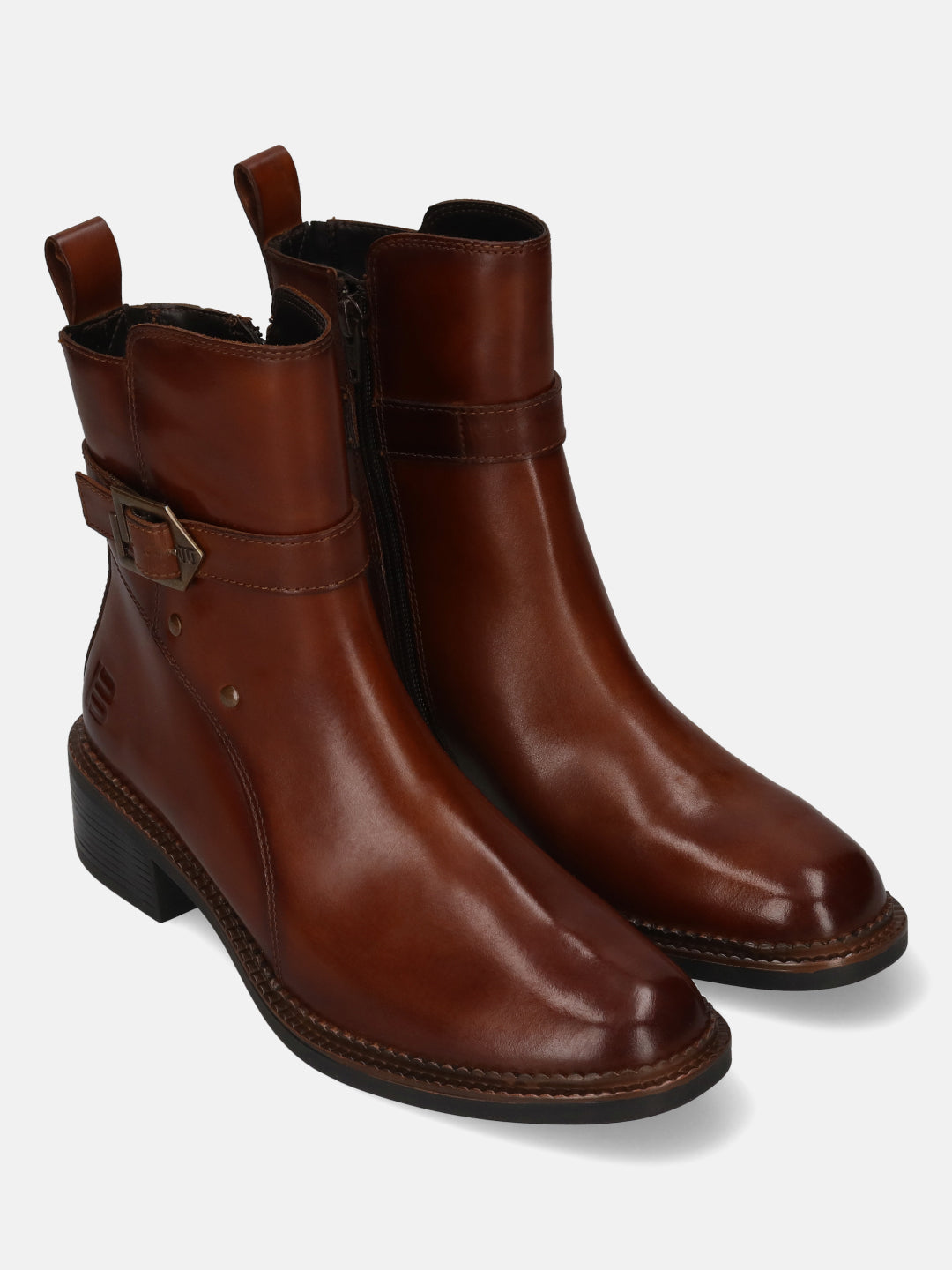 TT.BAGATT Lamia Cognac Premium LeatherAnkle Boots