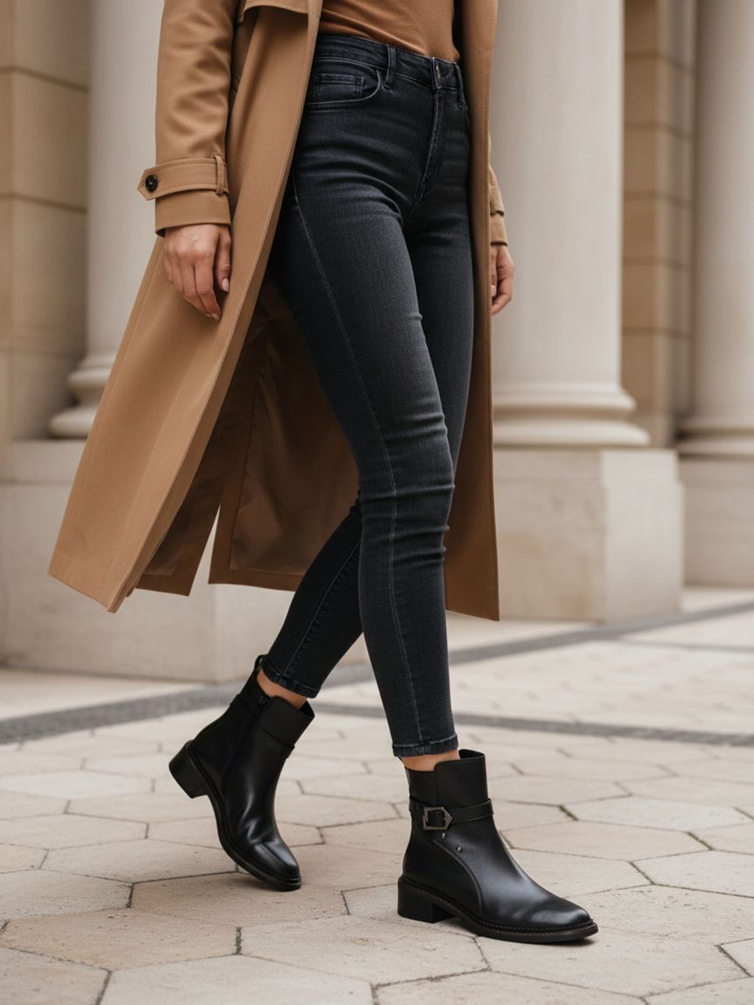 TT.BAGATT Lamia Black Premium LeatherAnkle Boots