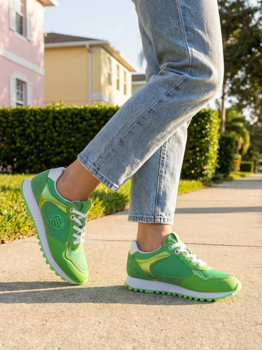 BAGATT Siena Green Mid Top Sneakers