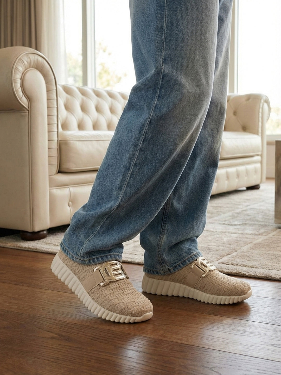 TT.BAGATT Candice Beige Slip-On Sneakers