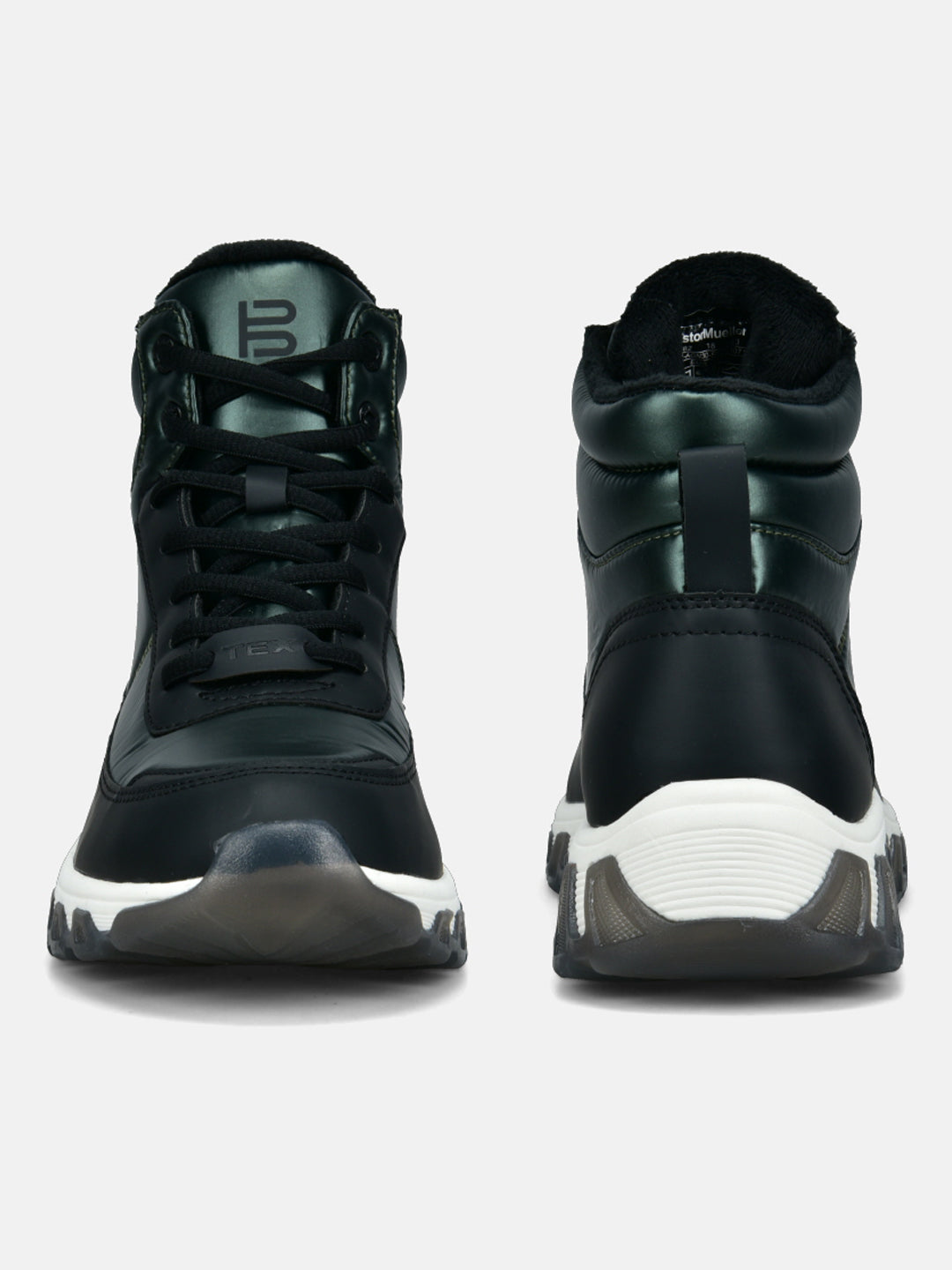 Chi TEX Black High Top Sneakers