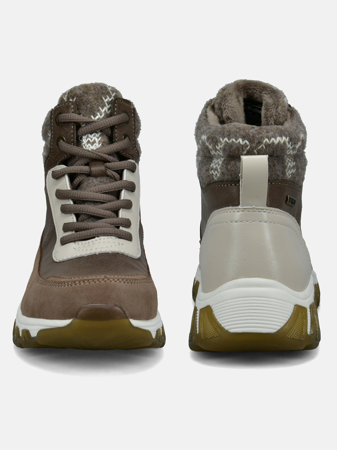 Chi TEX Taupe High Top Sneakers