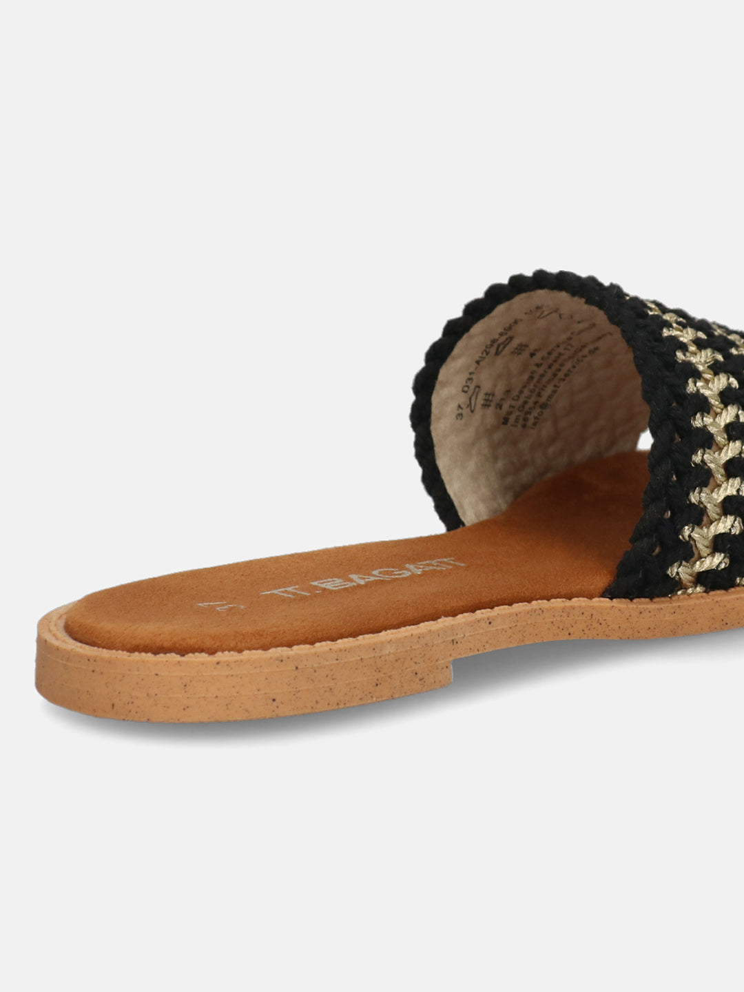 TT.BAGATT Goa black Flat Sandals