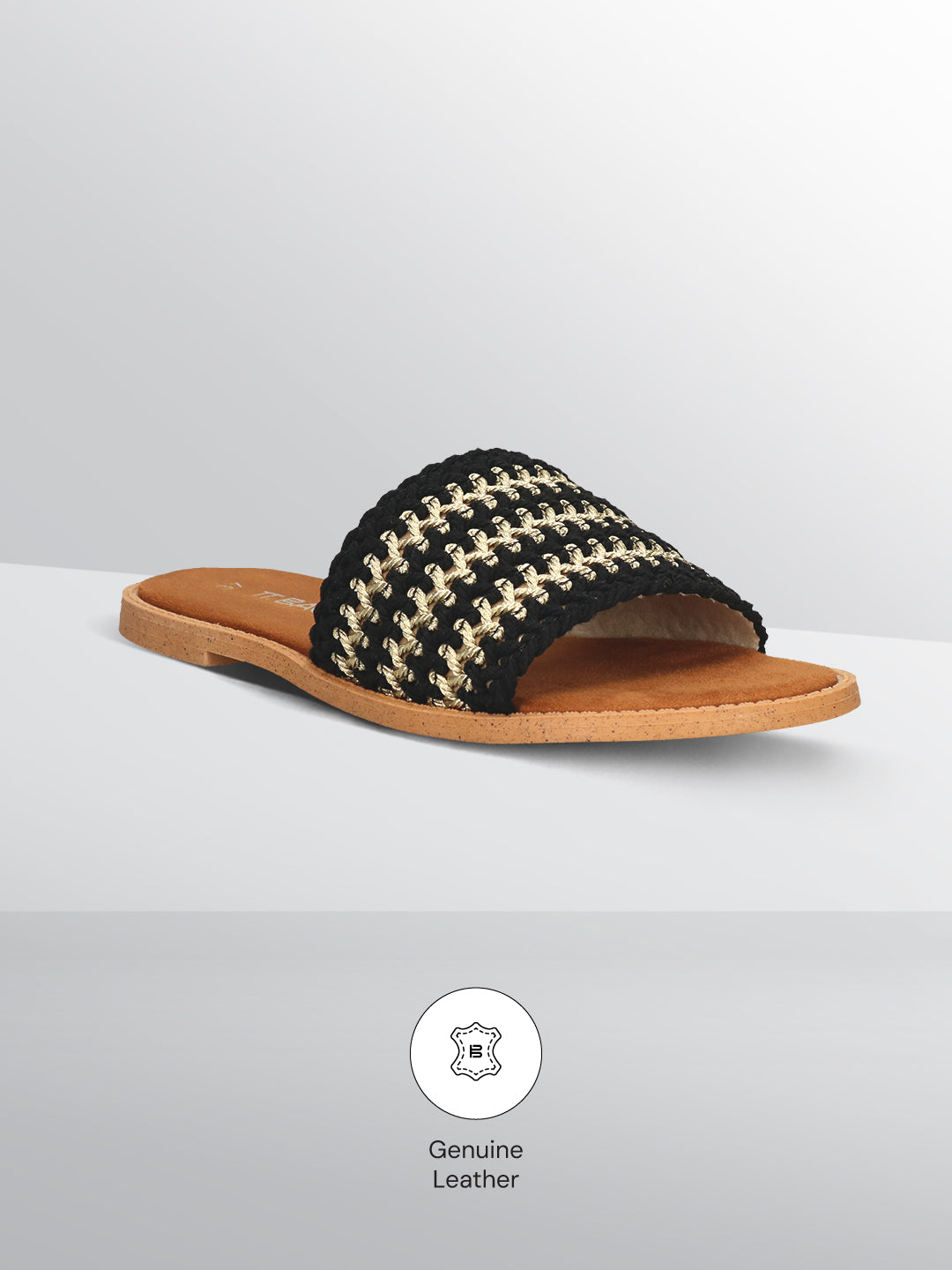 TT.BAGATT Goa black Flat Sandals