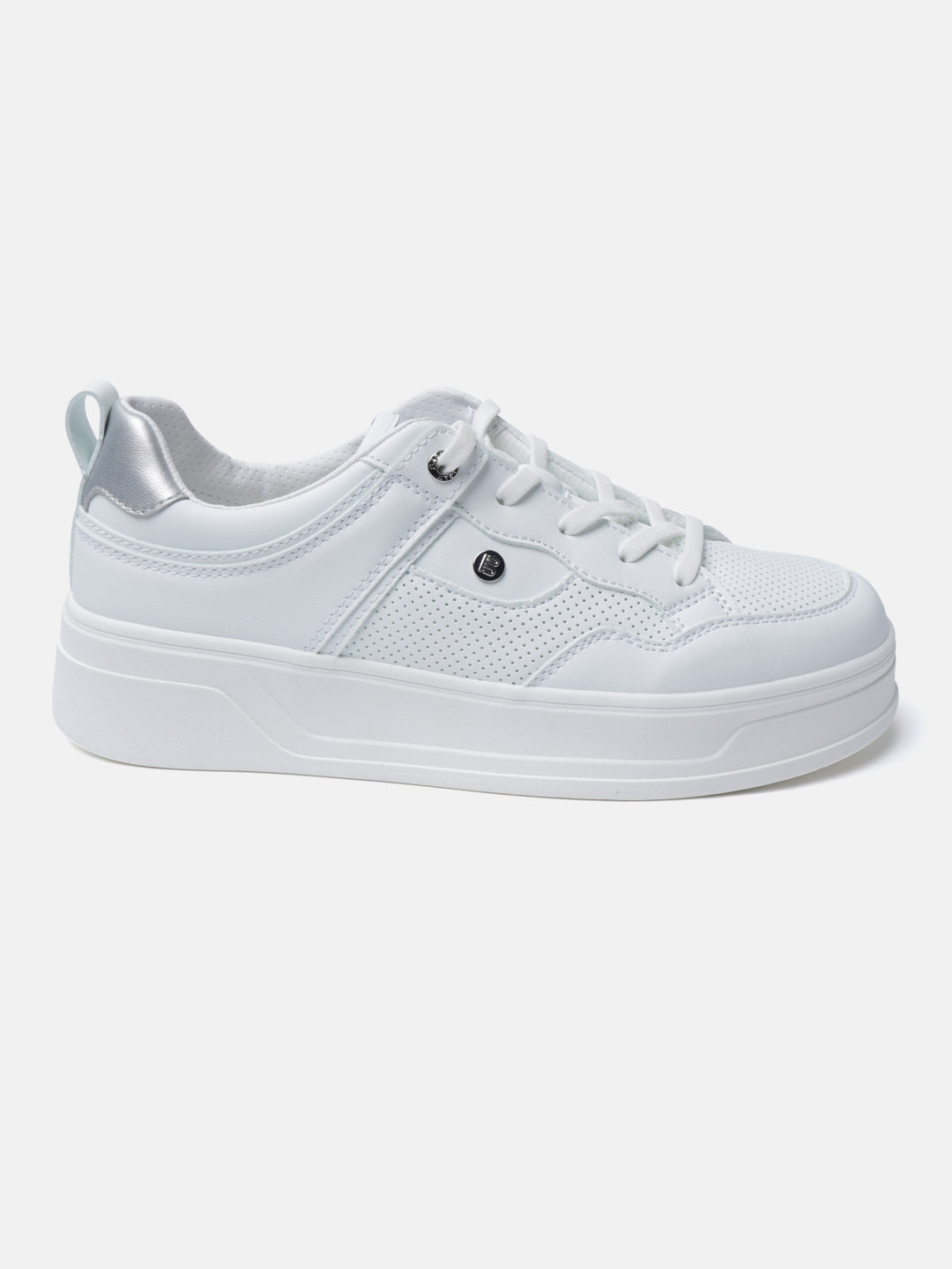 Piper Evo White & Silver Sneakers