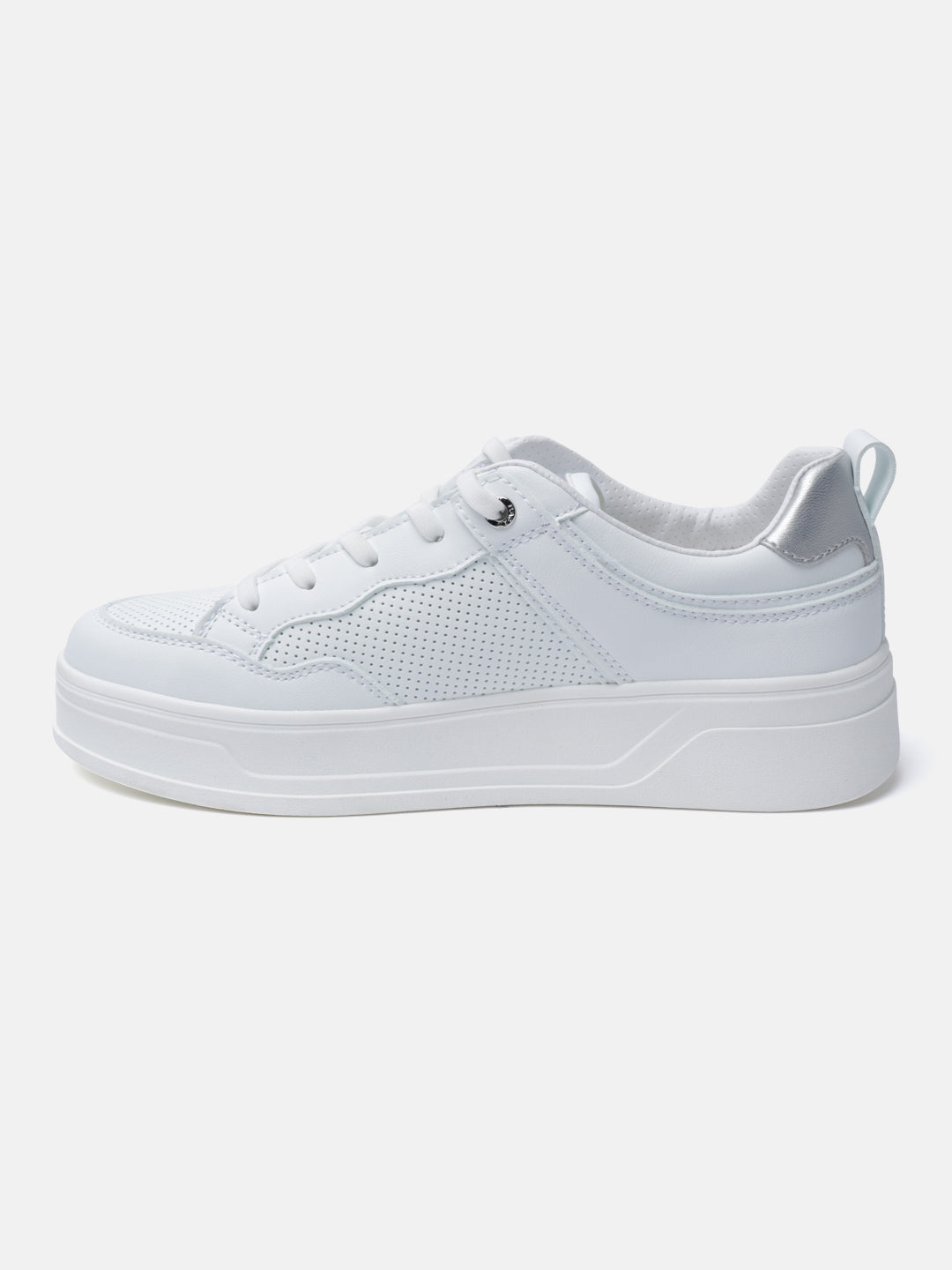 Piper Evo White & Silver Sneakers