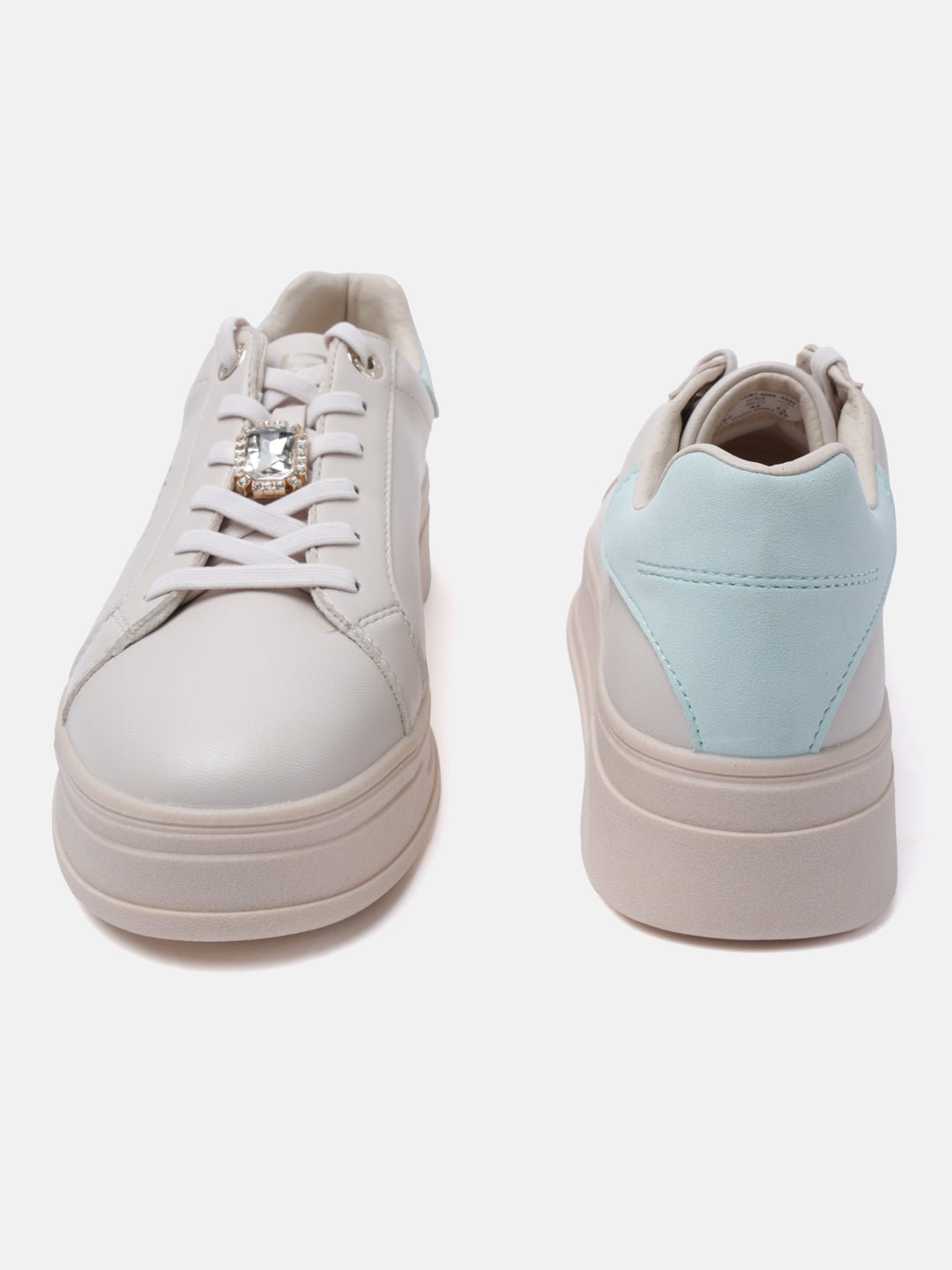 Piper Evo Beige & Light Blue Sneakers