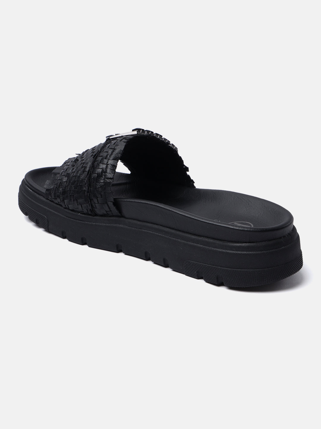 Dalia Evo Black Flatform Sandals