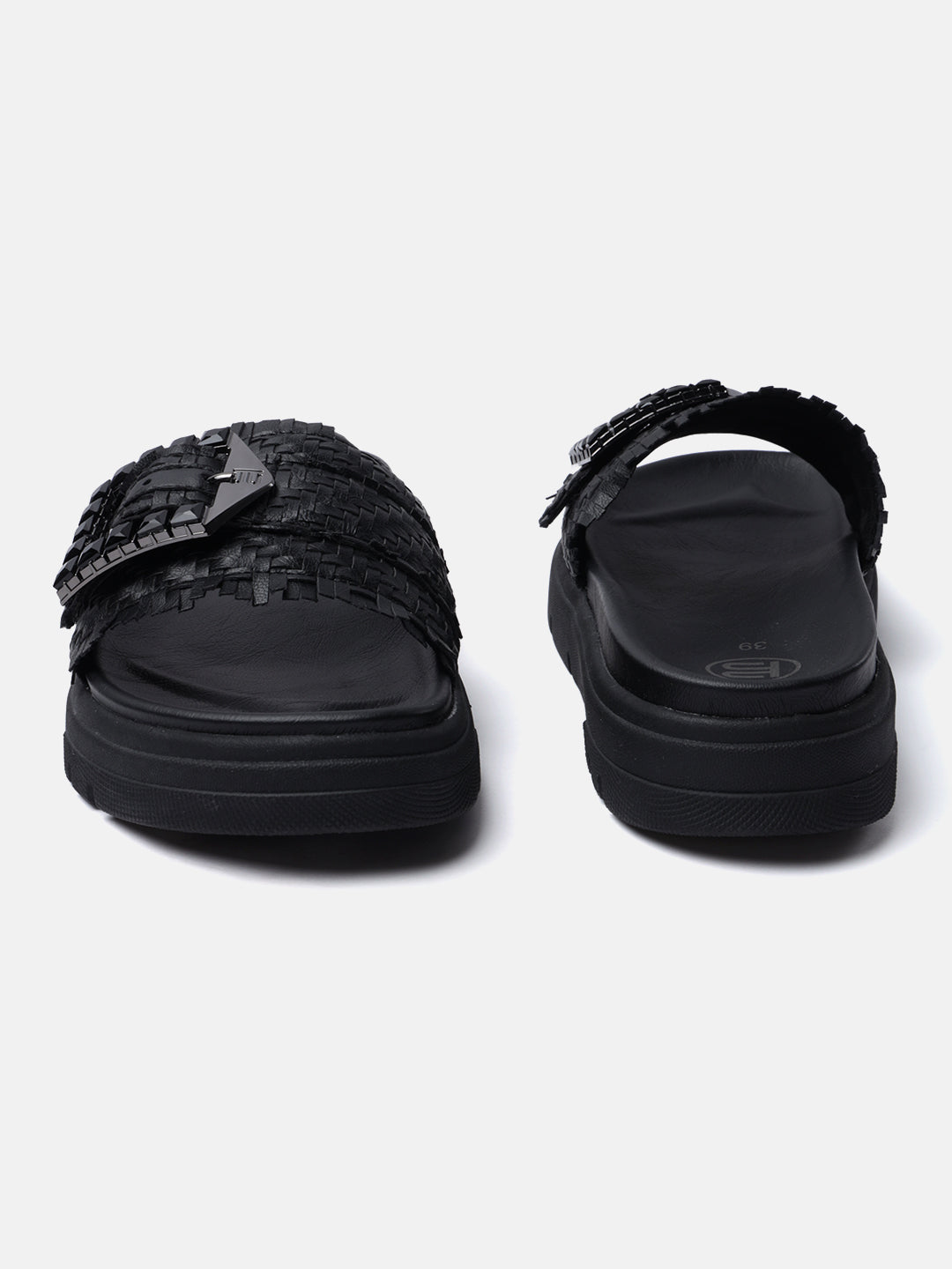 Dalia Evo Black Flatform Sandals