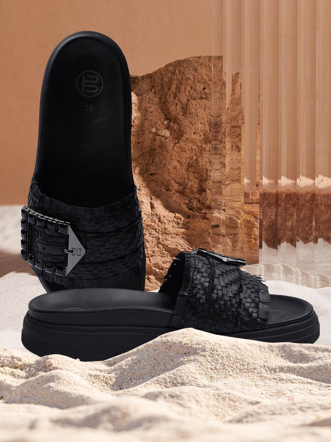 BAGATT  Dalia Evo Black Flatform sandals