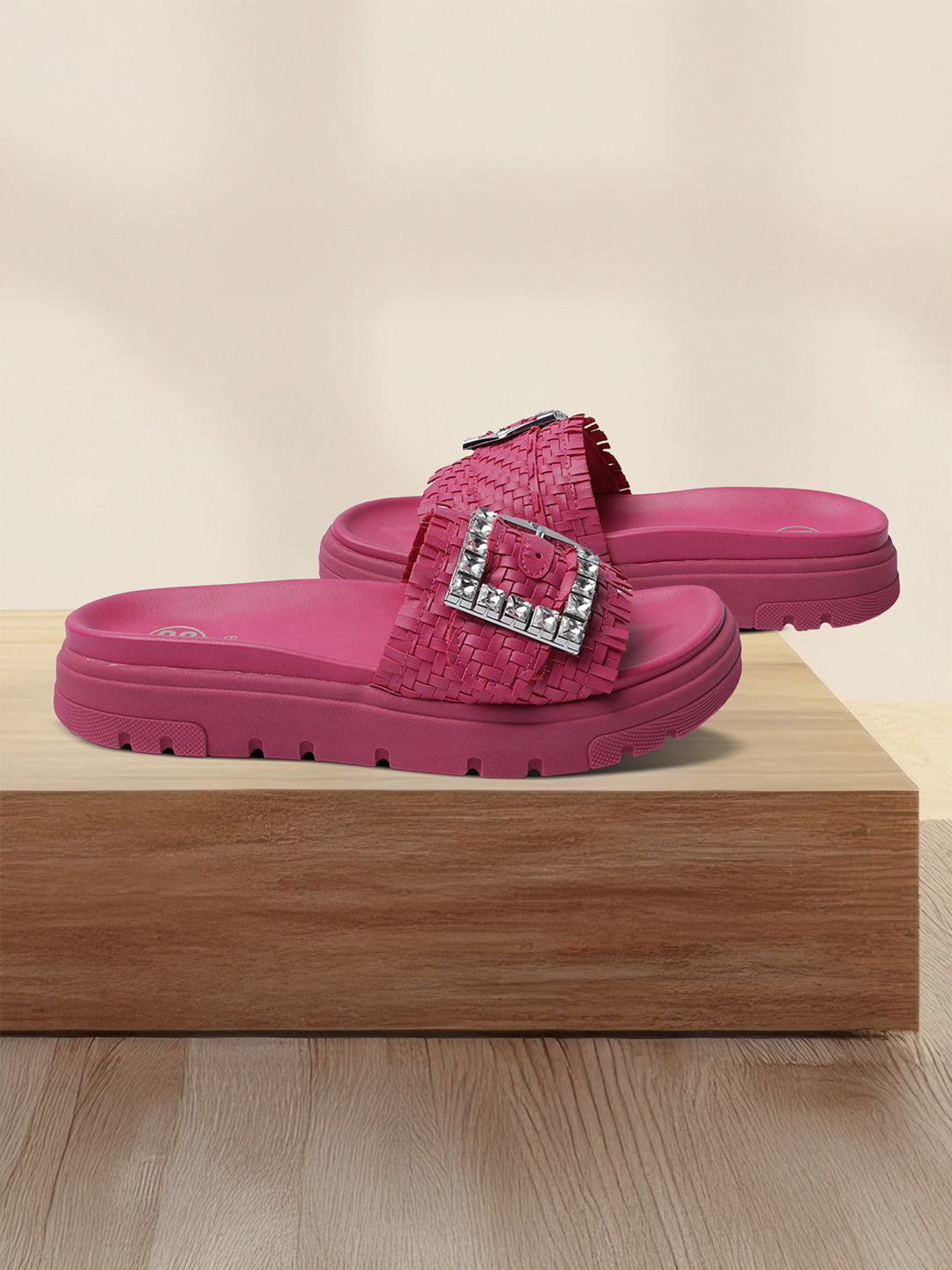 BAGATT  Dalia Evo Pink Flatform sandals