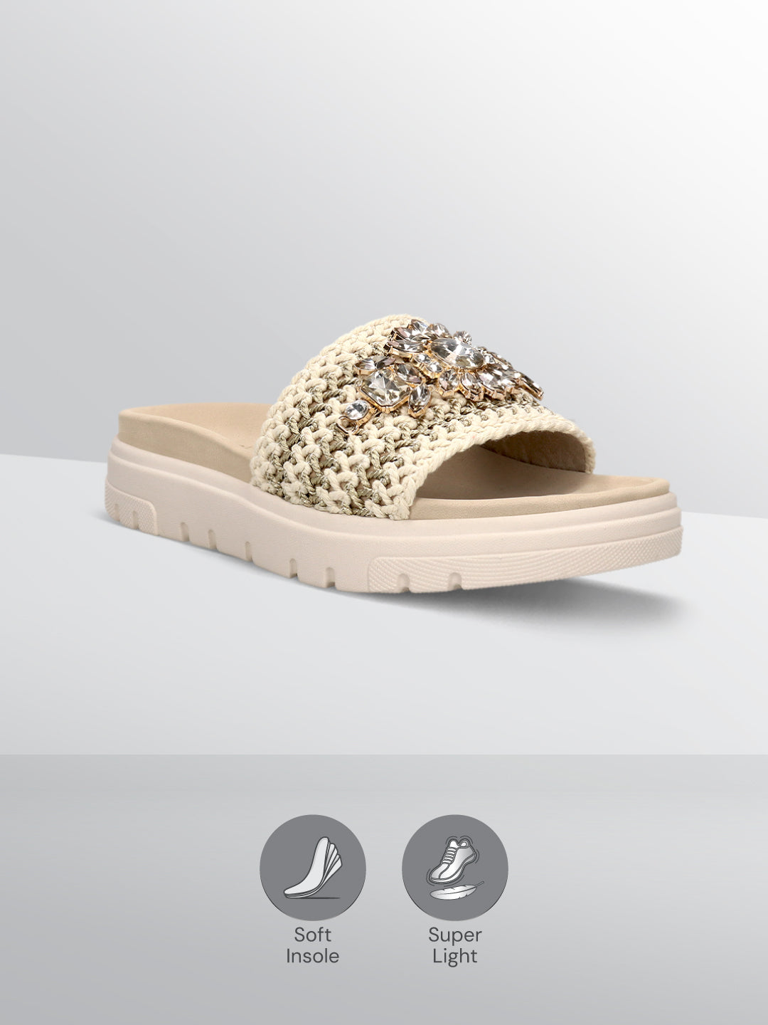TT.BAGATT  Dalia Evo offwhite Flatform Sandals