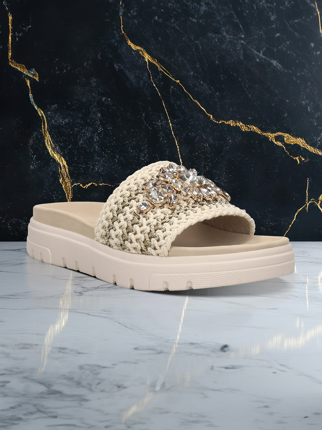 TT.BAGATT  Dalia Evo offwhite Flatform Sandals