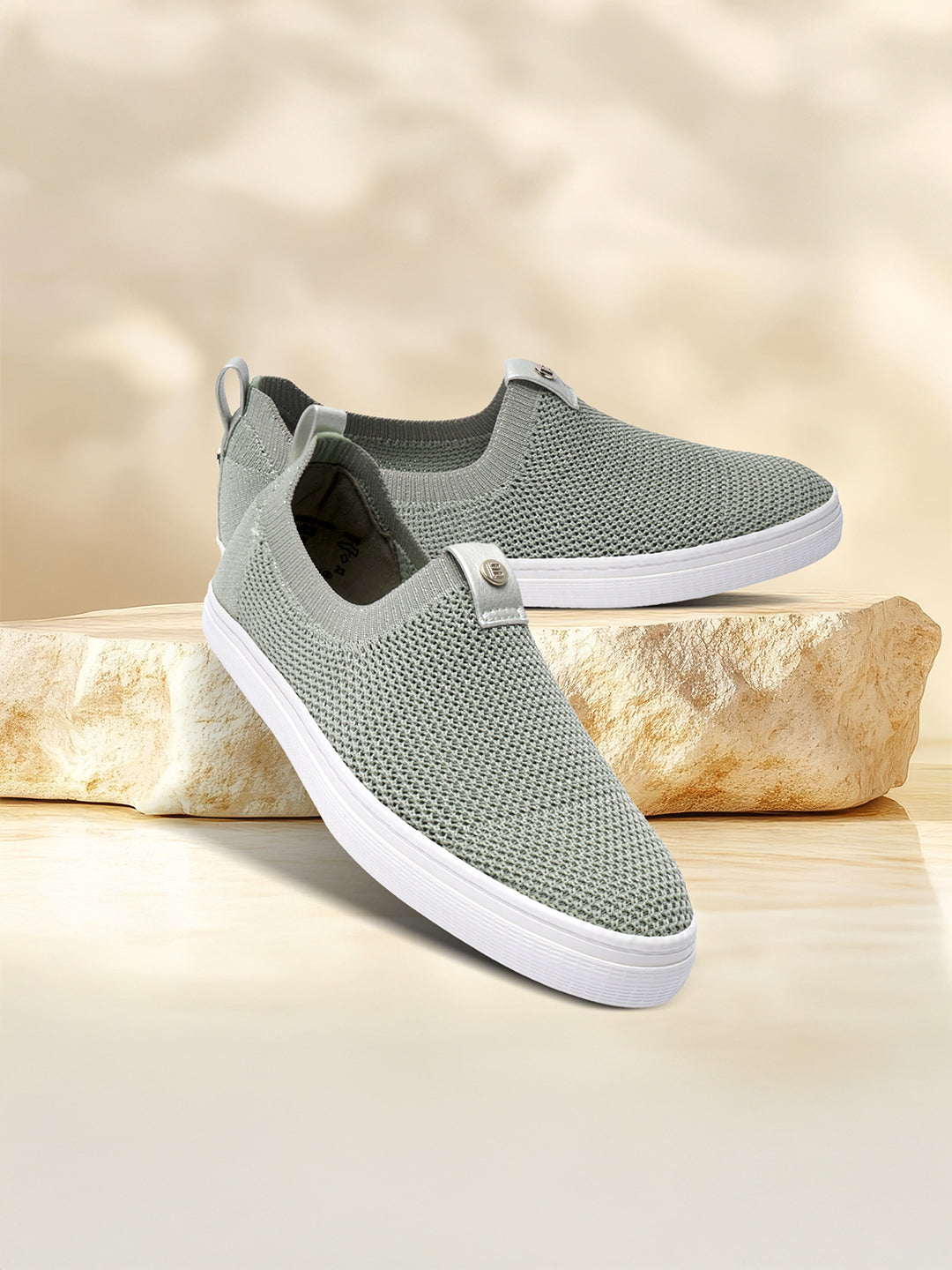 BAGATT  Lali Light Green  Casuals Slip-Ons