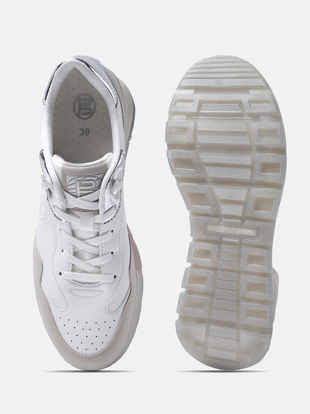 BAGATT White Mid Top Sneakers