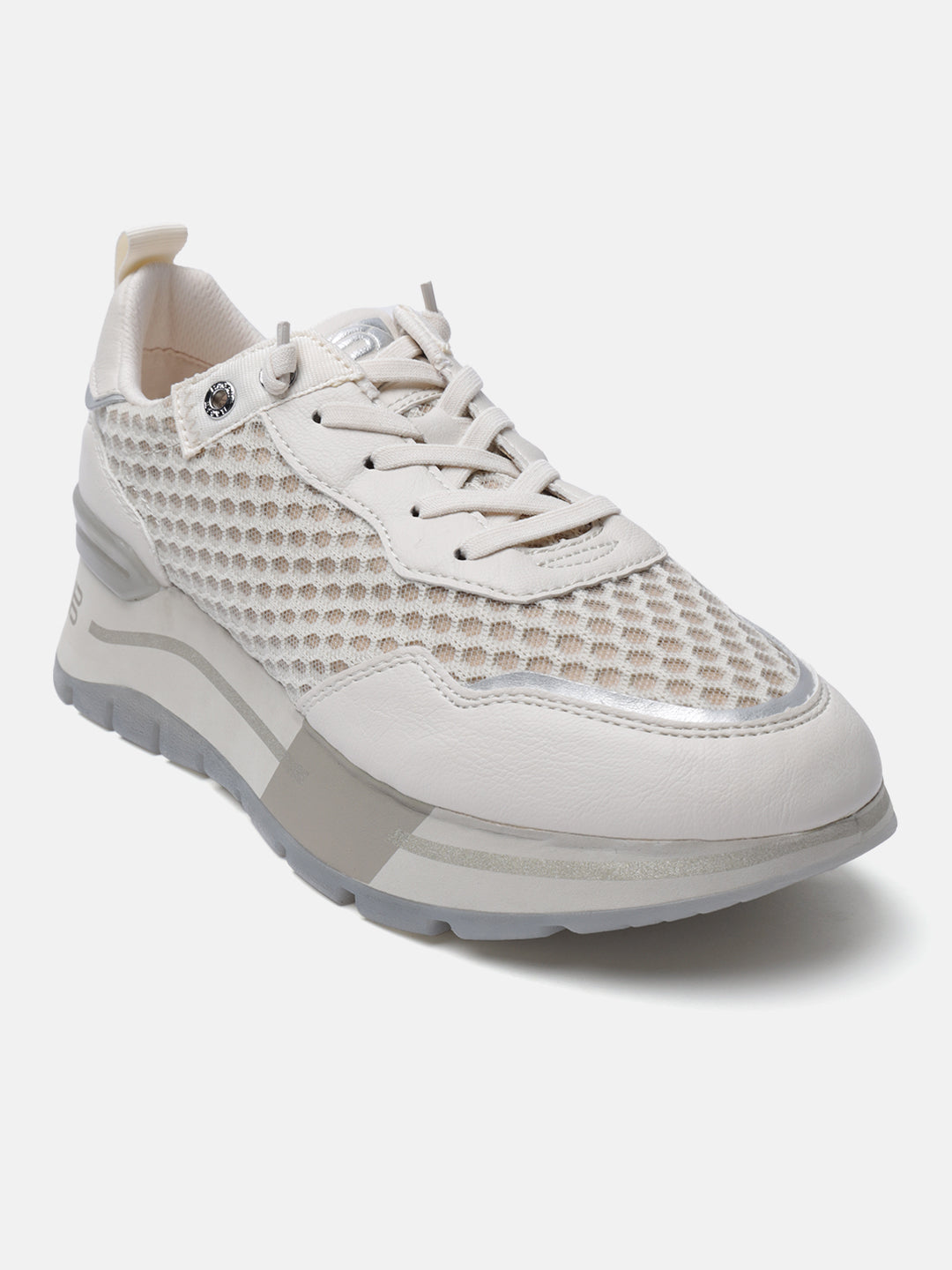 Callisti Beige & Silver Sneakers