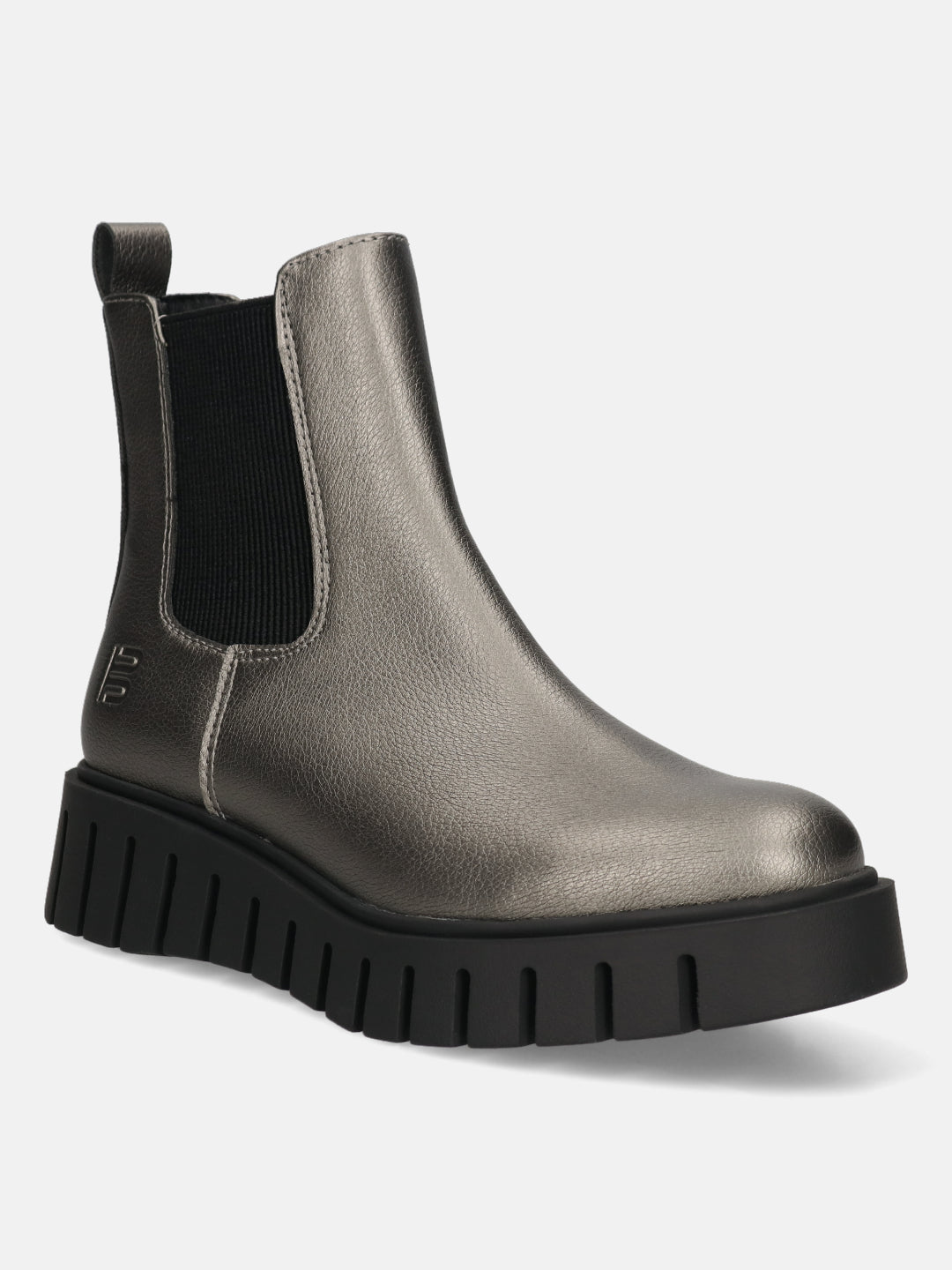 BAGATT Dark Grey & Black Chelsea Boots