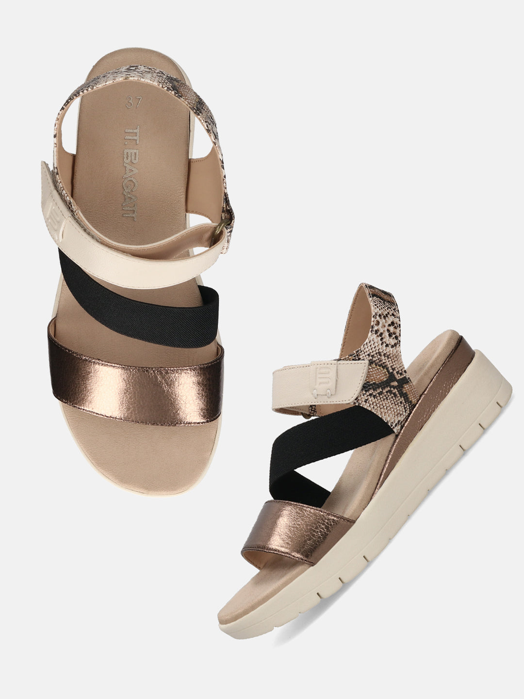 TT.BAGATT Senay Multicolor Flatform Heels