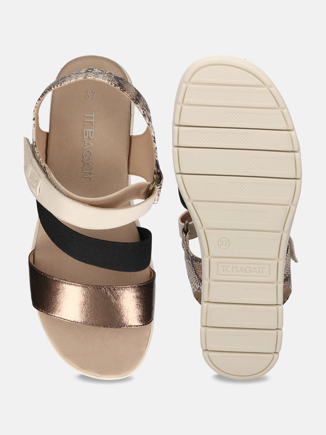 TT.BAGATT Senay Multicolor Flatform Heels