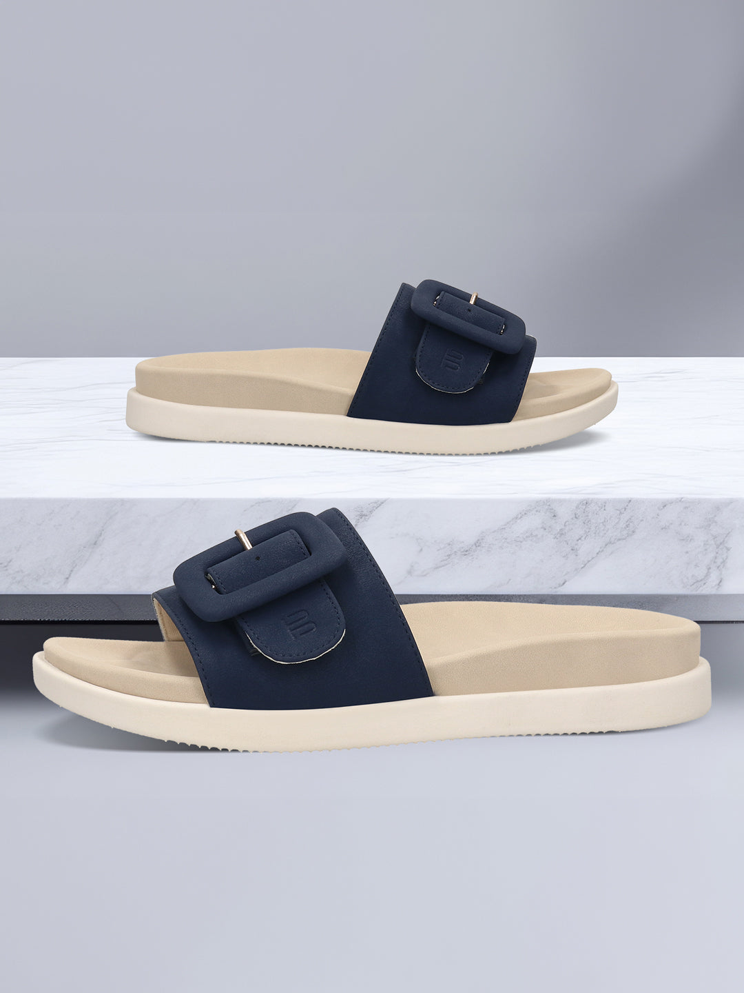 TT.BAGATT  Becca dark blue Flatform Sandals