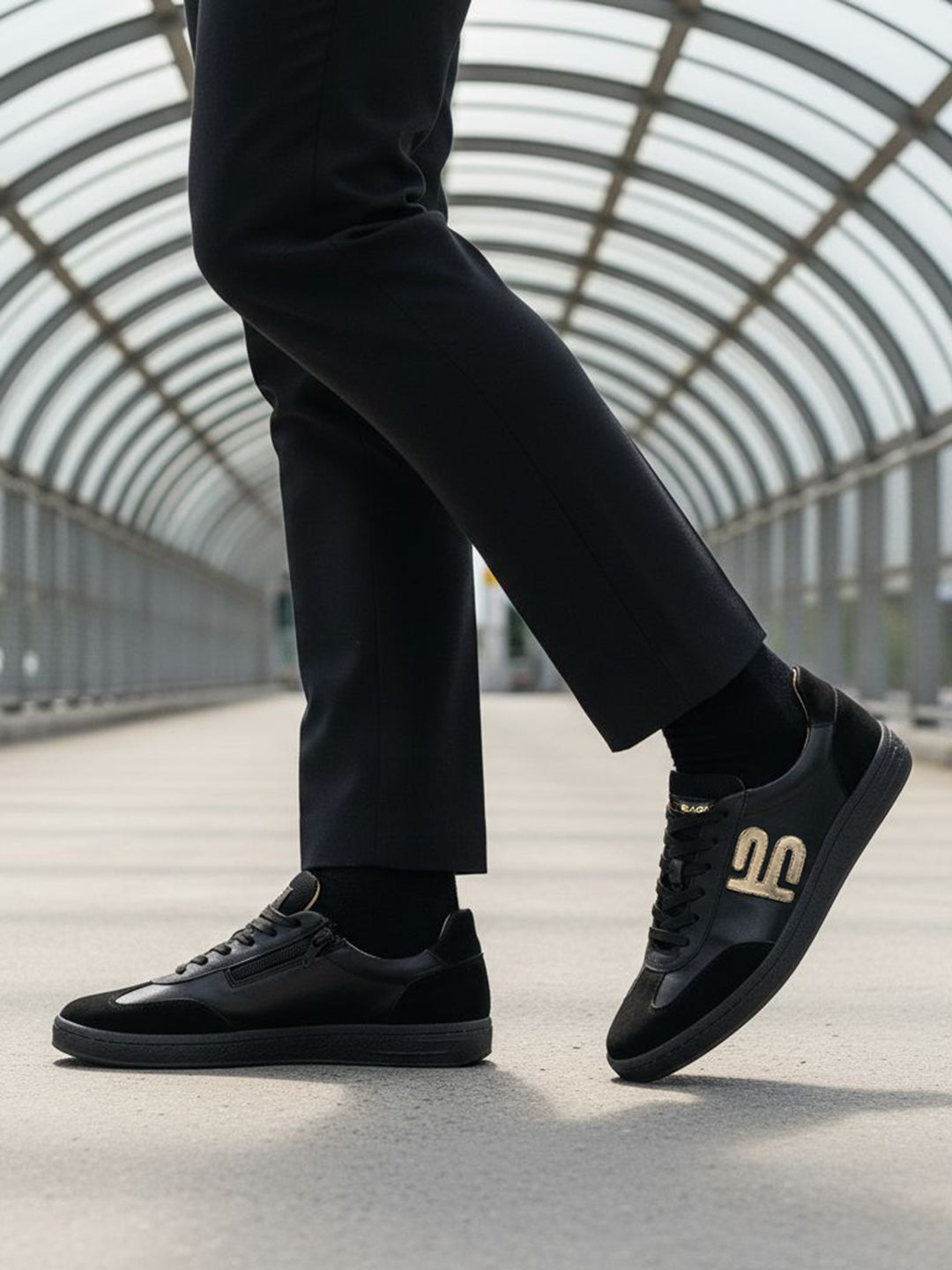 TT.BAGATT  Staz black Premium Leather Sneakers