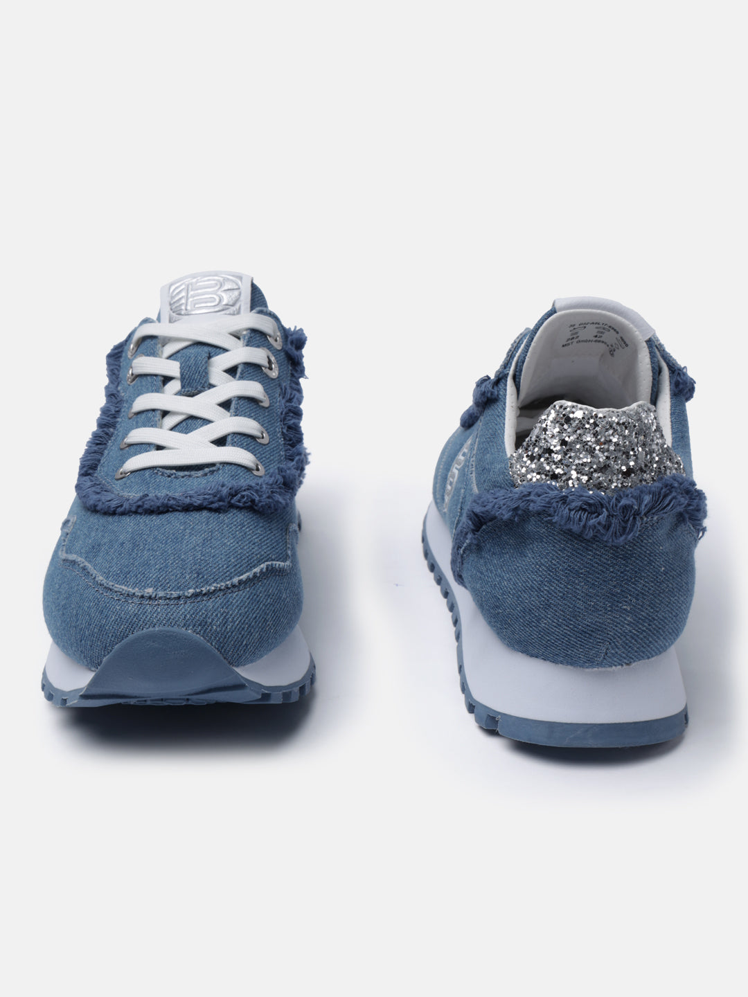 BAGATT Blue Mid Top Sneakers