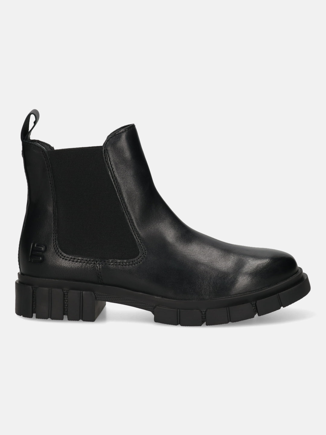 Fiona Black Leather Chelsea Boots