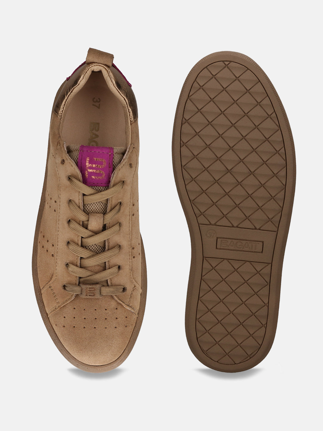 BAGATT Gina Mid-Brown Mid Top Sneakers