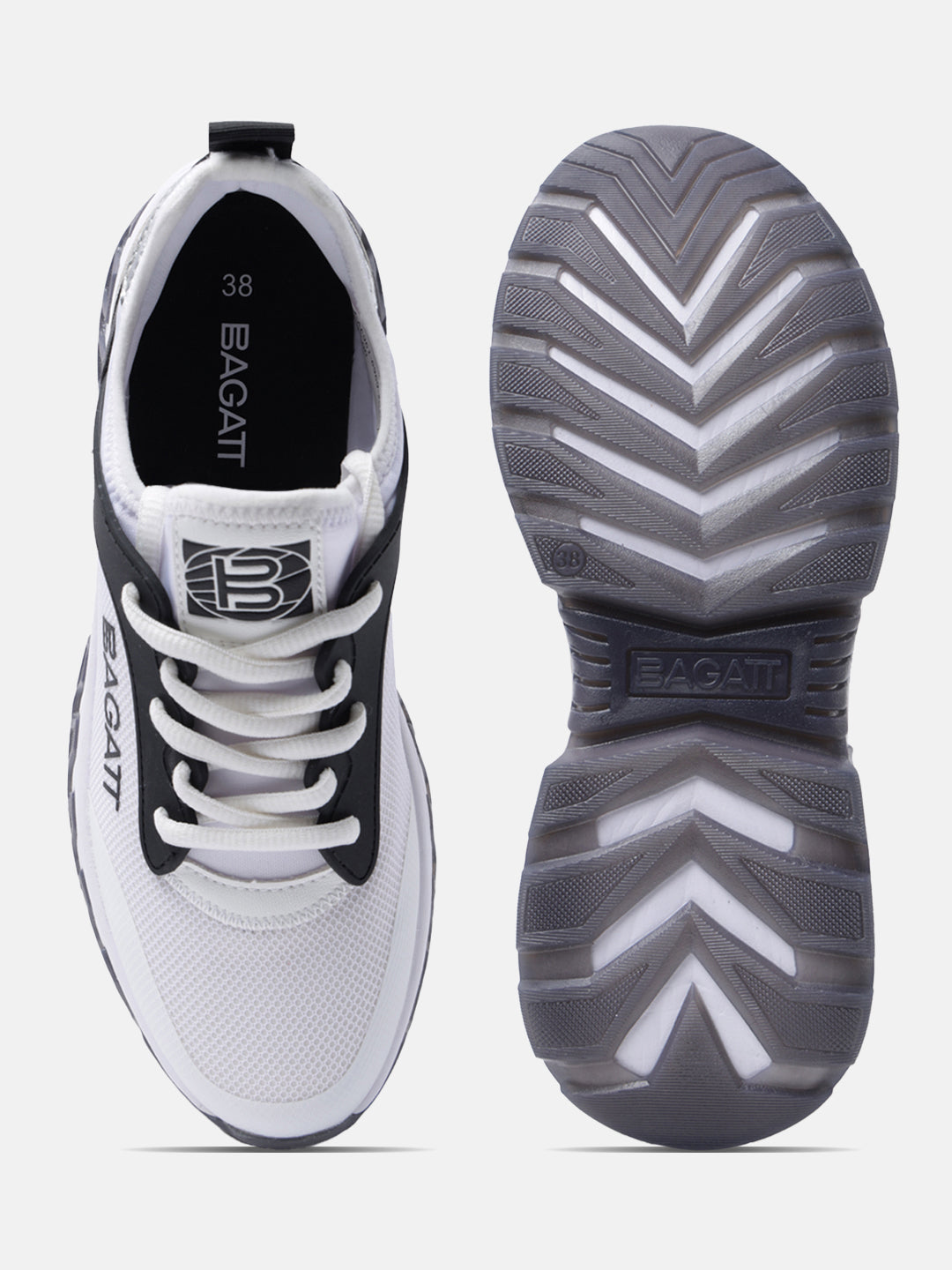 Chi White & Black Sneakers