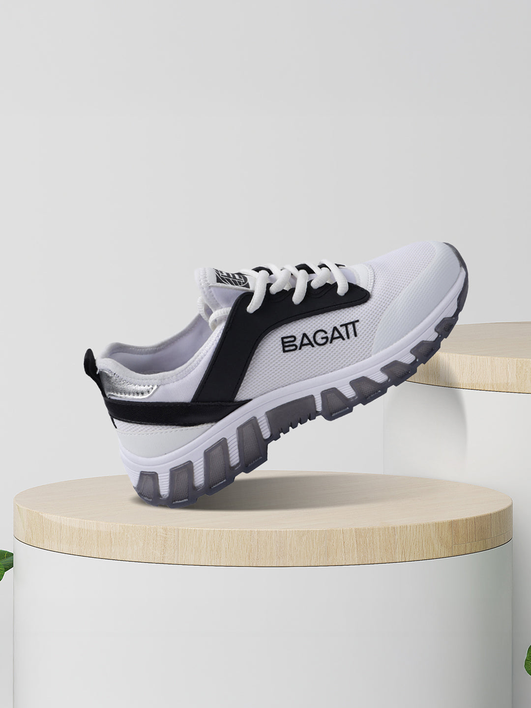 BAGATT  Chi White  Mid Top Sneakers