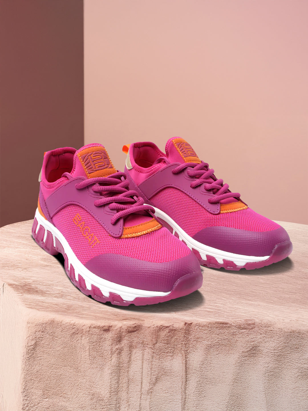 BAGATT  Chi Pink  Mid Top Sneakers