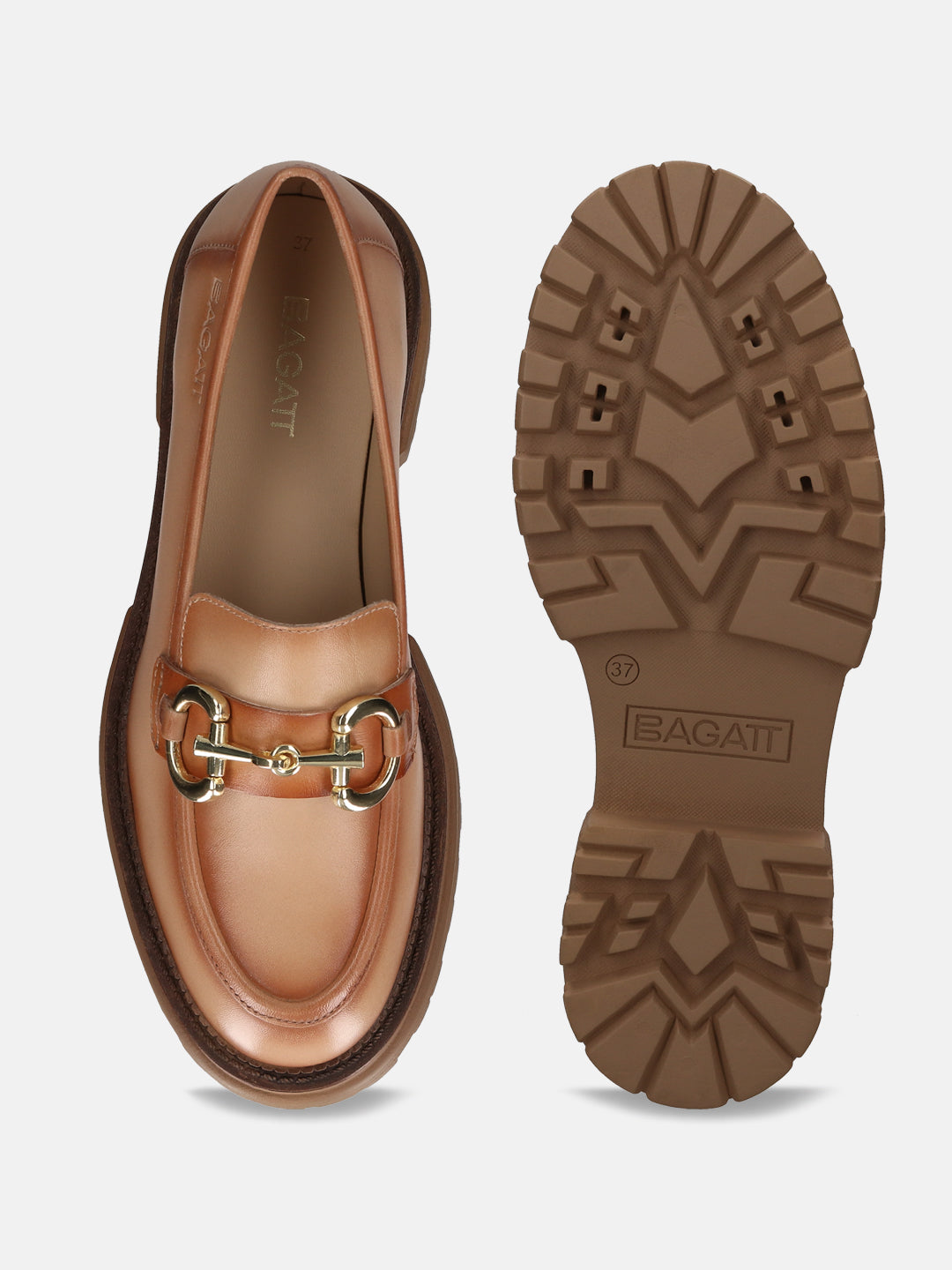 Enna Mid-Brown Casual Loafers