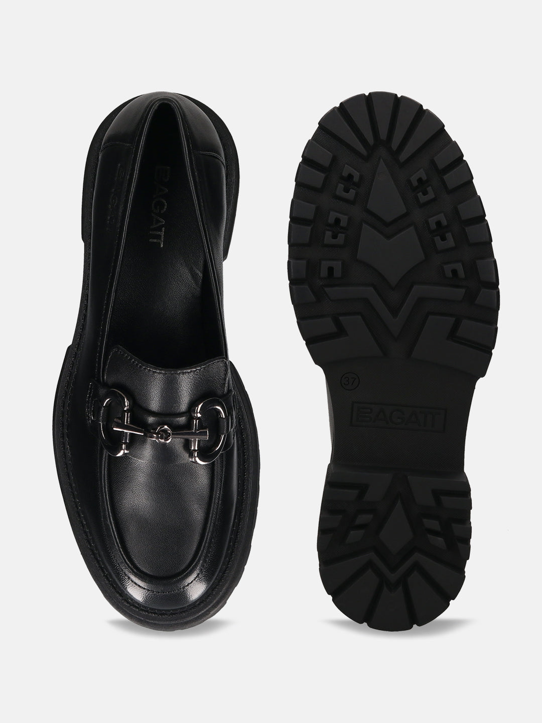 Enna Black Casual Loafers