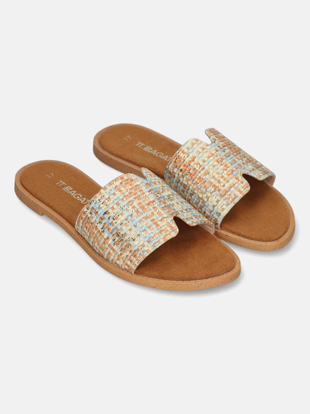 TT.BAGATT Goa Light Blue Flat Sandals