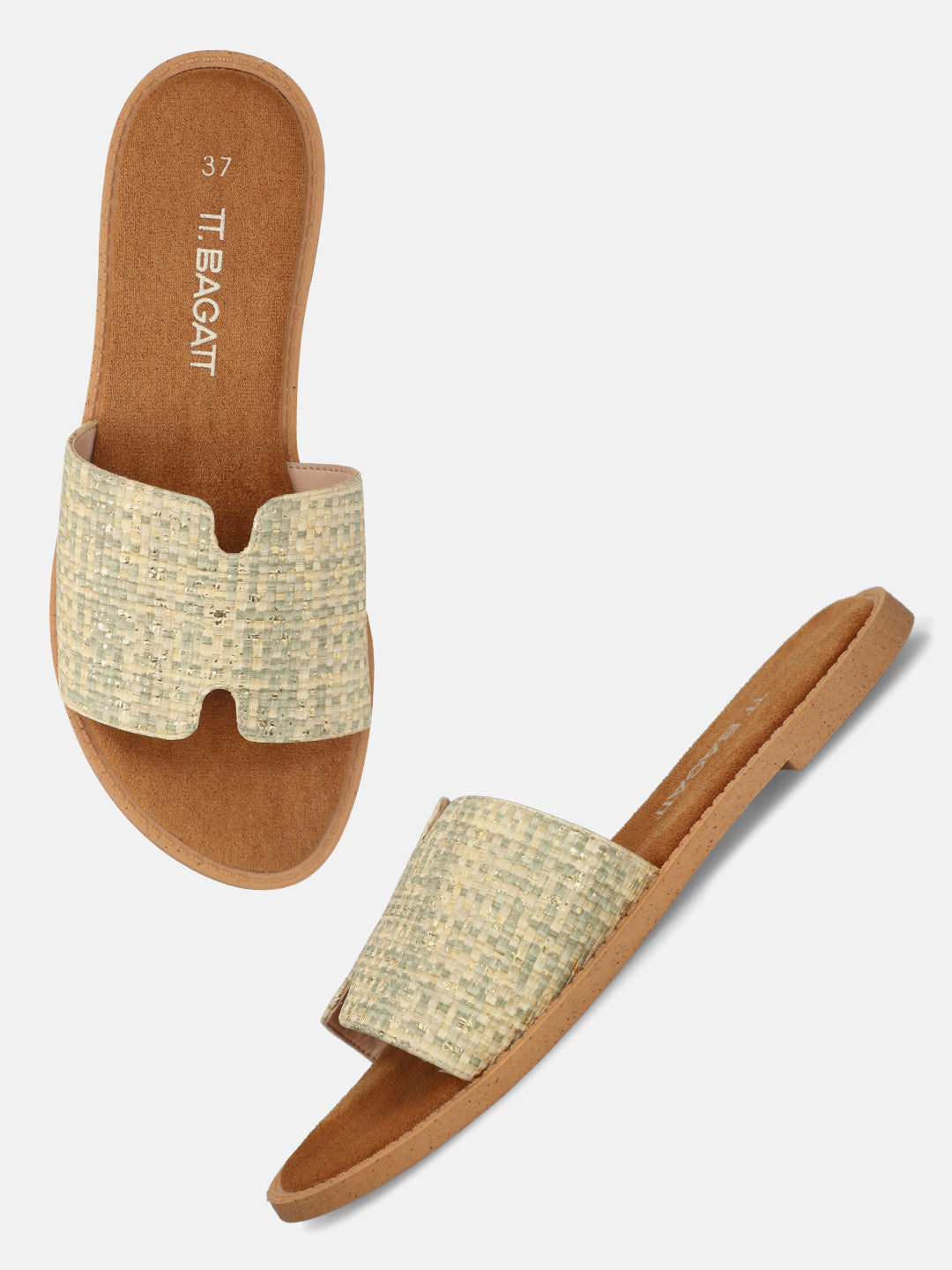TT.BAGATT Goa light green Flat Sandals