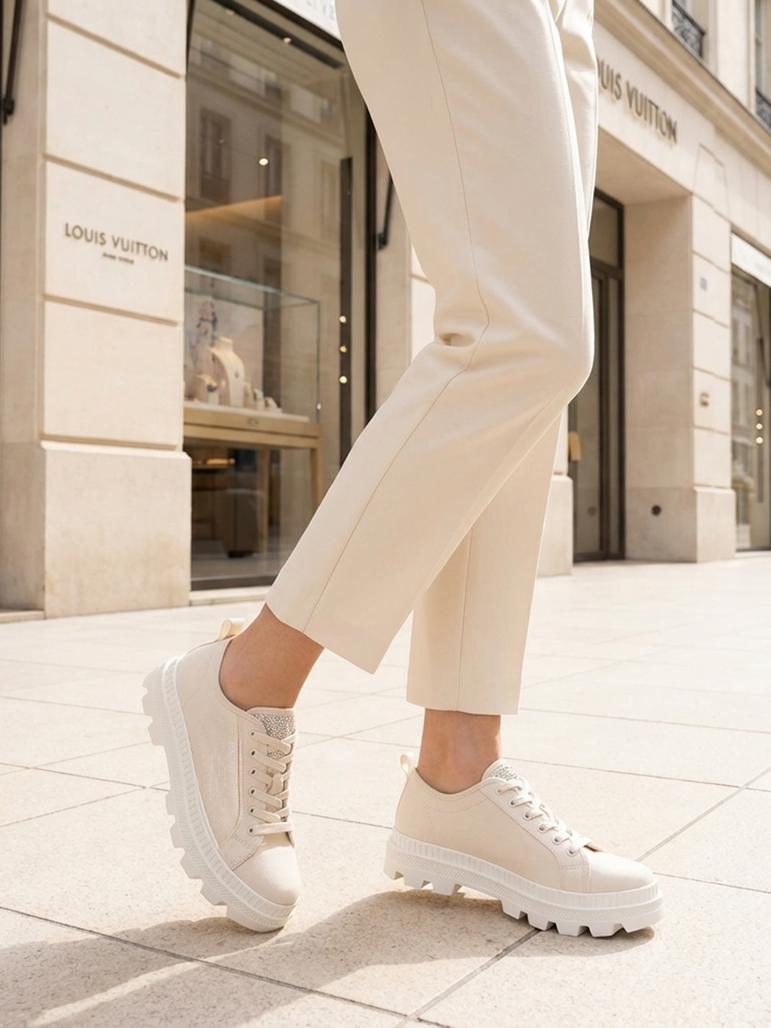 BAGATT Dayla Beige Low Top Sneakers