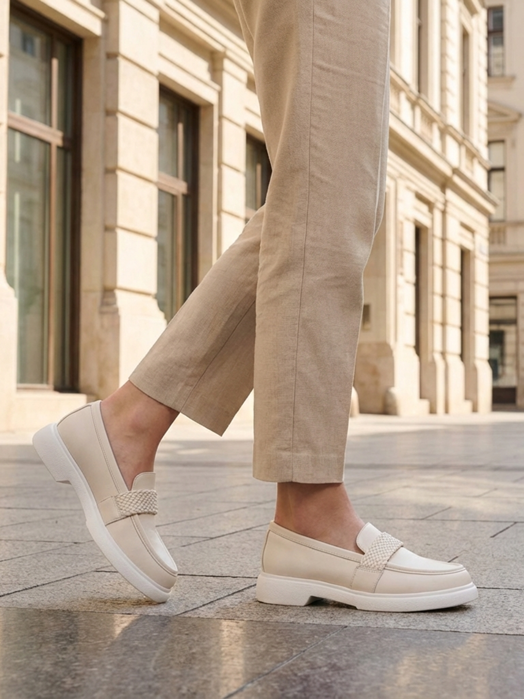 BAGATT Genelle Beige Casuals Slip-Ons