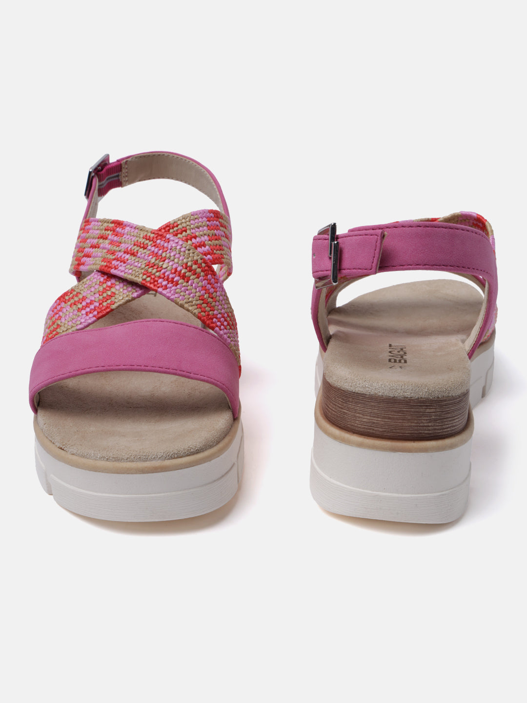 Mariella Pink Back Strap Sandals