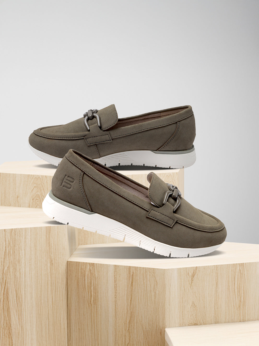 BAGATT  Ornella Light Green Casuals Slip-Ons
