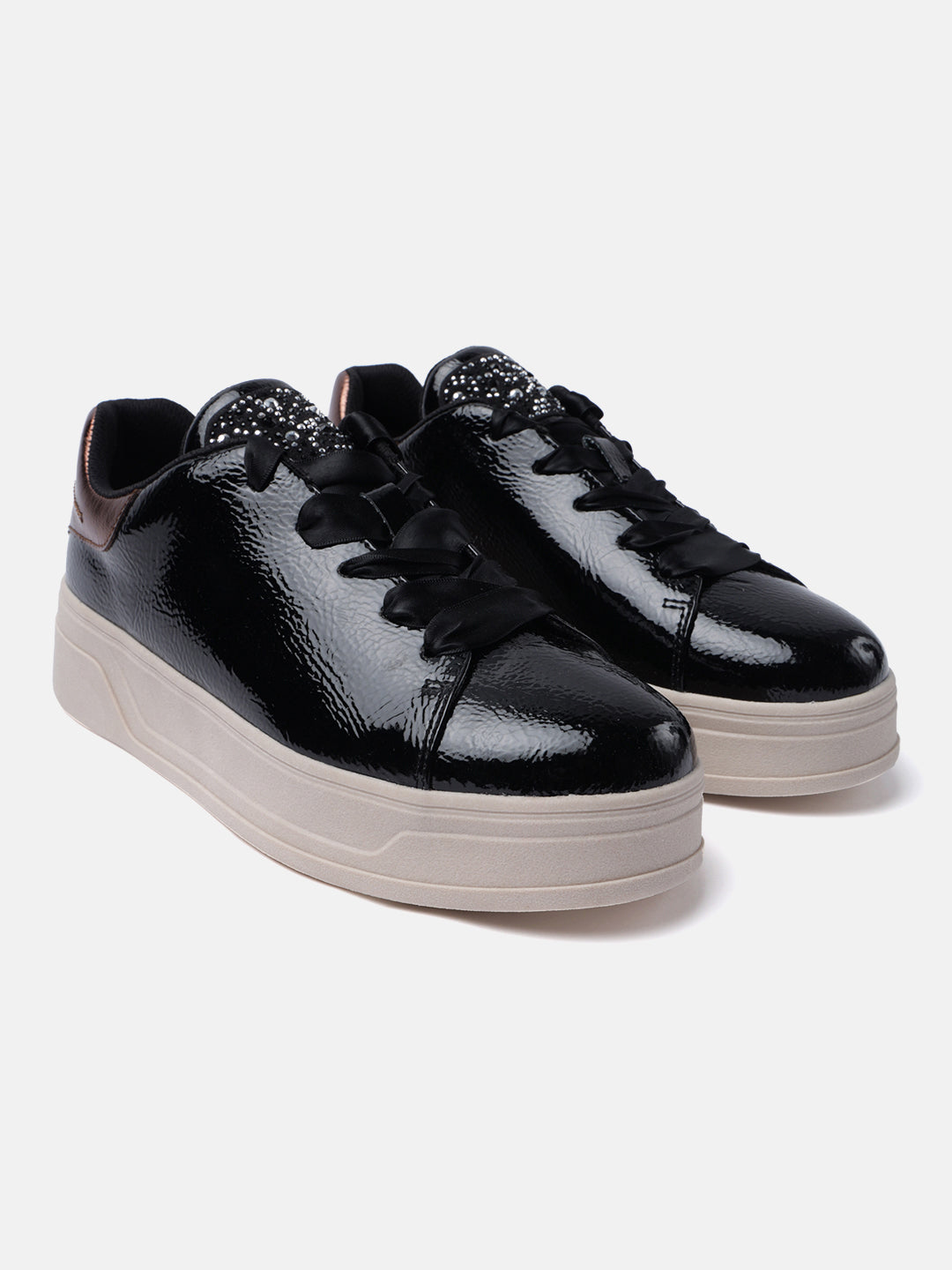 Piper Evo Black & Beige Sneakers