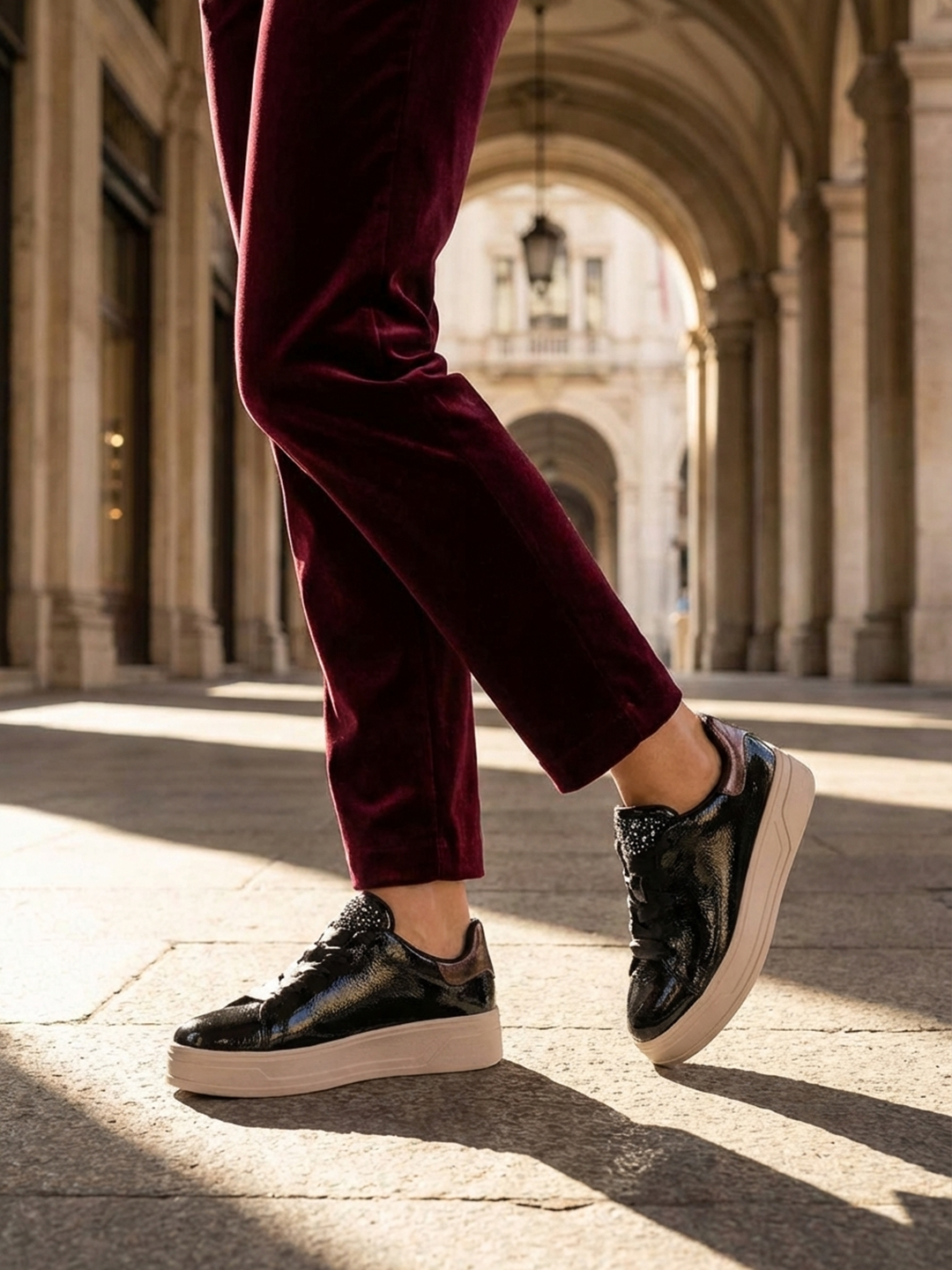 BAGATT Piper Evo Black Mid Top Sneakers