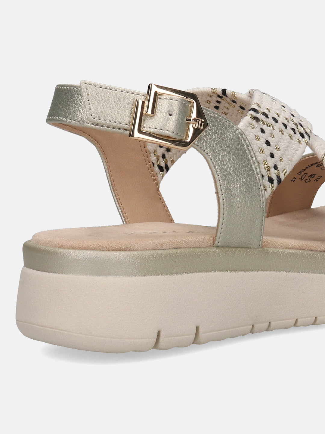 TT.BAGATT Izzy gold Flatform Sandals