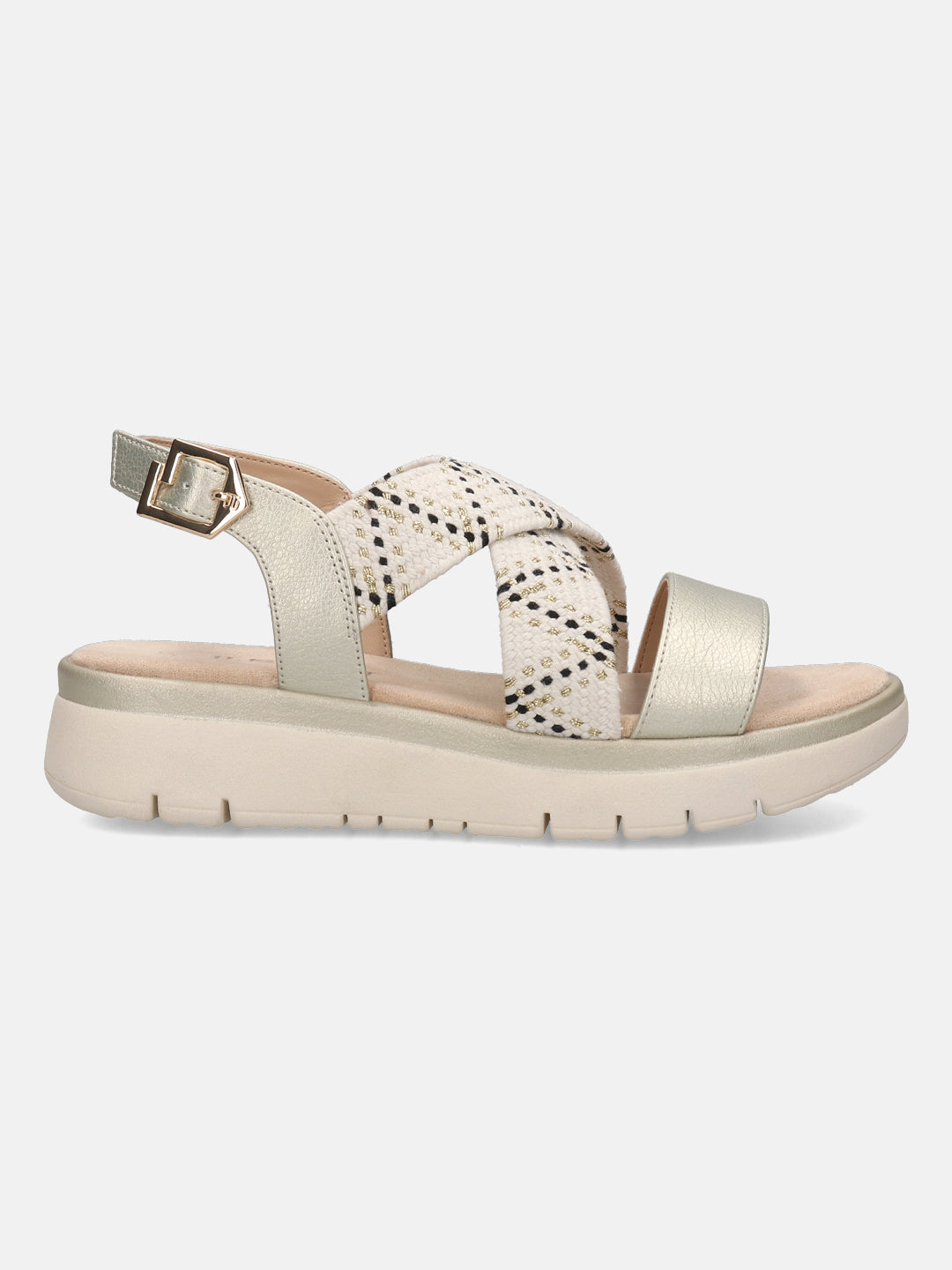 TT.BAGATT Izzy gold Flatform Sandals